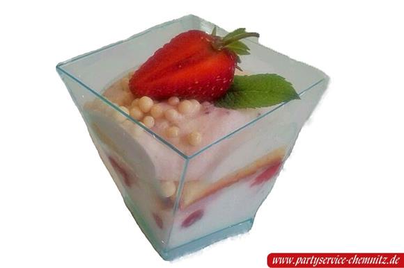 Kuchen im Glas - Erdbeere